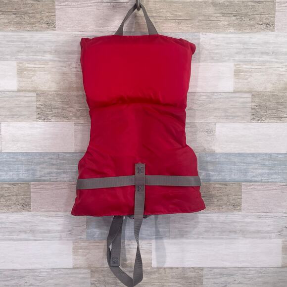 Stearns Classic Infant Life Vest Jacket Red Up To 30lbs Type II USCG - Picture 2 of 5